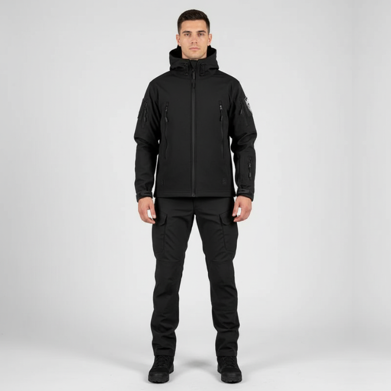 Roman | Men's Waterproof Jacket & Trousers Set Black